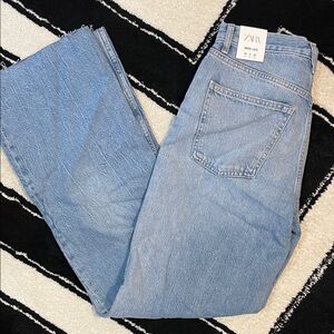 Zara Sky Blue Denim Pants